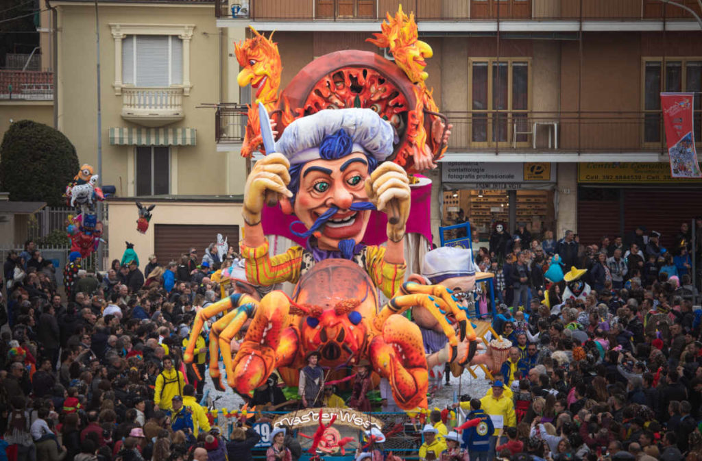 Un momento del Carnevale Storico di Santhià