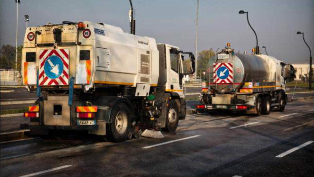 Disinfezione strade Torino