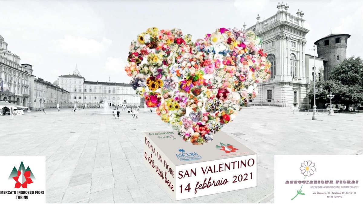 Cuore di fiori a San Valentino