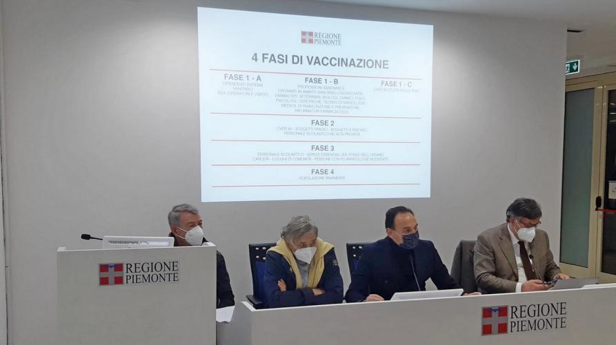 Nuovo piano vaccinale in Piemonte