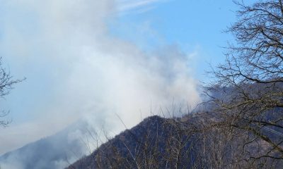 Incendio sul Musiné