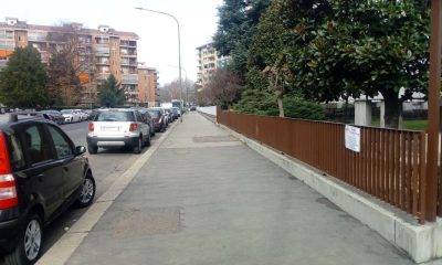 Via Isernia a Torino senza cestini