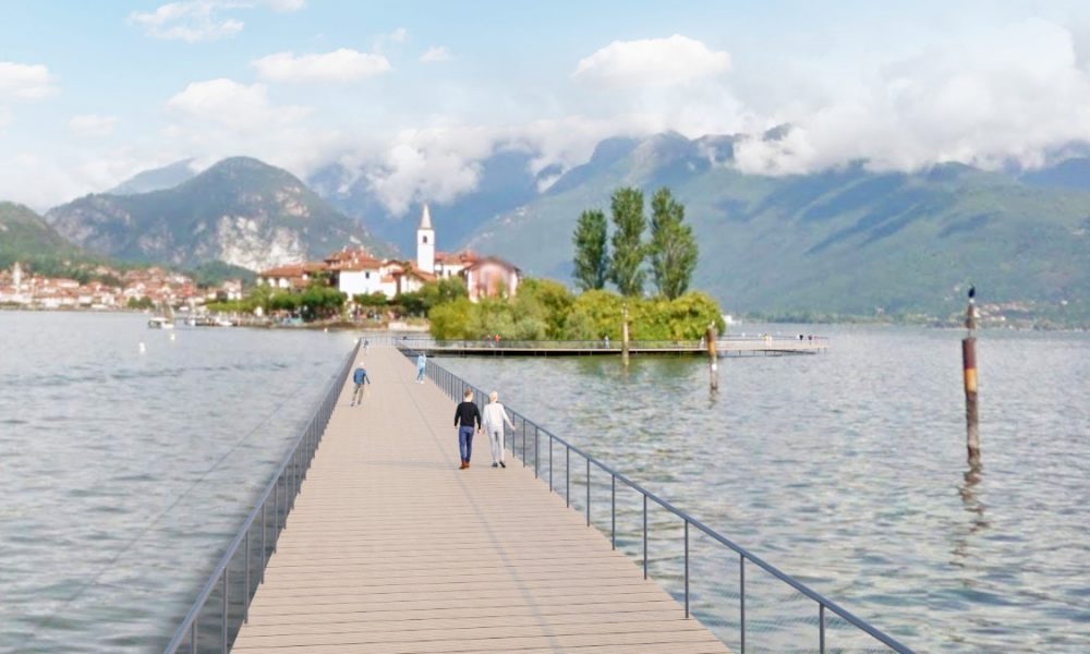 La passerella sul Lago Maggiore